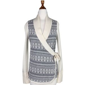 Fairway & Green Cashmere Fair Isle Wrap Sweater